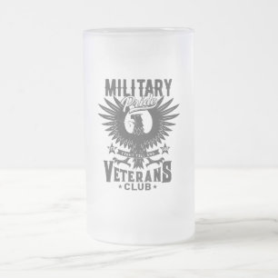 Caneca De Cerveja Vidro Jateado Orgulho Militar