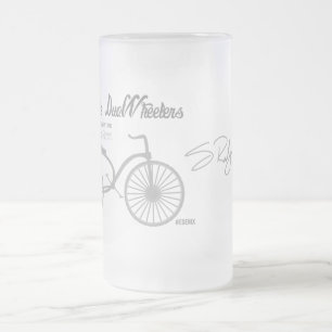 Caneca De Cerveja Vidro Jateado Original de DuoWheeler Co. dos moinhos
