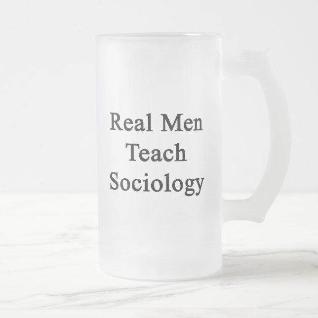 Caneca De Cerveja Vidro Jateado Os homens reais ensinam a Sociologia (Direita)