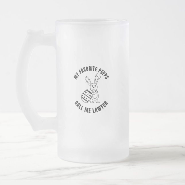 Caneca De Cerveja Vidro Jateado os meus preferidos chamam o advogado (Esquerda)