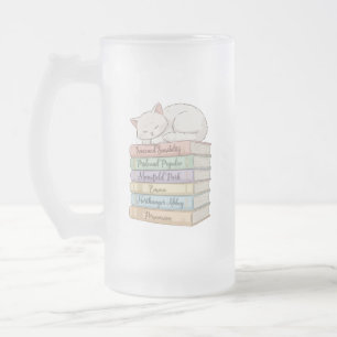 Caneca De Cerveja Vidro Jateado Os Romances de Jane Austen IX