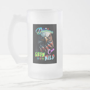 Caneca De Cerveja Vidro Jateado Os Sonhos Podem Crescer Selvagens