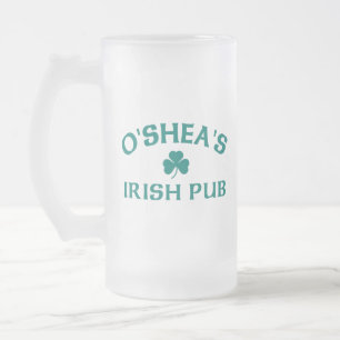 Caneca De Cerveja Vidro Jateado O'Shea's Irish Pub