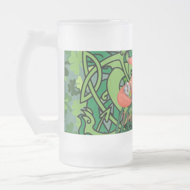 Caneca De Cerveja Vidro Jateado Osmélian de Mont-Sylvain - A Dragonslayer (Esquerda)