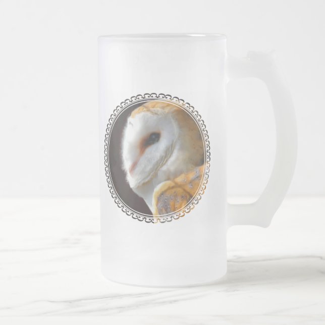 CANECA DE CERVEJA VIDRO JATEADO OWLS (Direita)