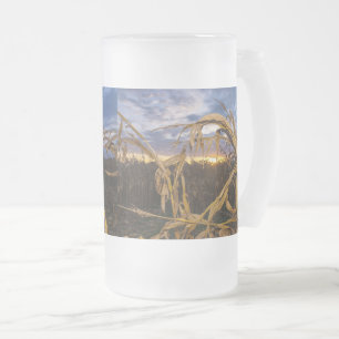 Caneca De Cerveja Vidro Jateado Ozarks Colheita De Vidro De Fosco