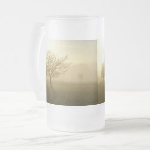 Caneca De Cerveja Vidro Jateado Ozarks Mistura Ouro Manhã Sol nascer Fosco Vidro