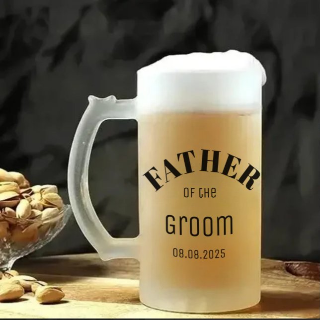 Caneca De Cerveja Vidro Jateado Padre Personalizado da Caça-Cerveja (Criador carregado)