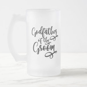Caneca De Cerveja Vidro Jateado Padrinho do Noivo