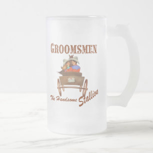 Caneca De Cerveja Vidro Jateado Padrinhos de casamento presentes na tampa do Fosco