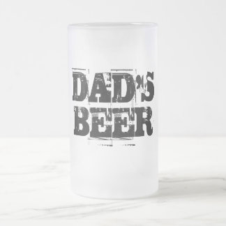 Caneca De Cerveja Vidro Jateado Pai Beer Mug