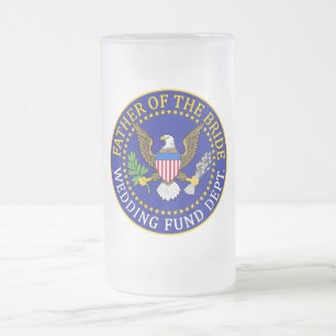 Caneca De Cerveja Vidro Jateado Pai da noiva