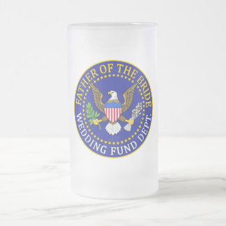 Caneca De Cerveja Vidro Jateado Pai da noiva