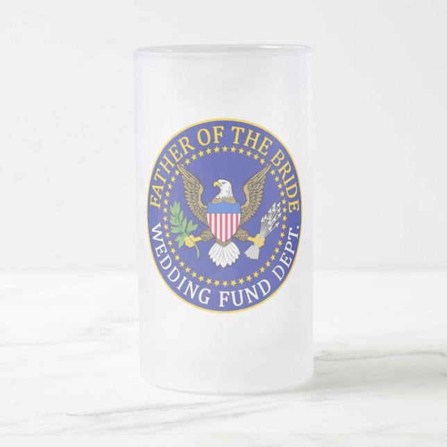 Caneca De Cerveja Vidro Jateado Pai da noiva (Centro)