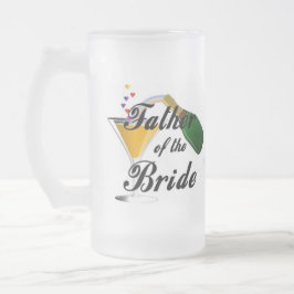 Caneca De Cerveja Vidro Jateado Pai da Noiva