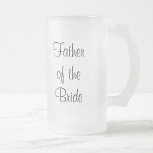 Caneca De Cerveja Vidro Jateado Pai do obrigado da noiva você caneca para cerveja