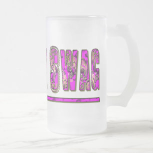 Caneca De Cerveja Vidro Jateado País Swag