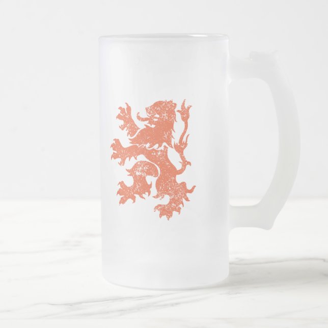 Caneca De Cerveja Vidro Jateado Países Baixos (Direita)
