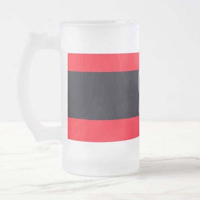 Caneca De Cerveja Vidro Jateado Papais noeis Belly Mug (Esquerda)