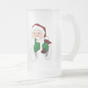 Caneca De Cerveja Vidro Jateado Papais noeis De Beer Mug Papais noeis De Natal Fes