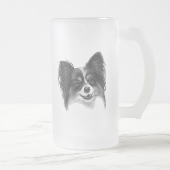 Caneca De Cerveja Vidro Jateado Papillon (Direita)
