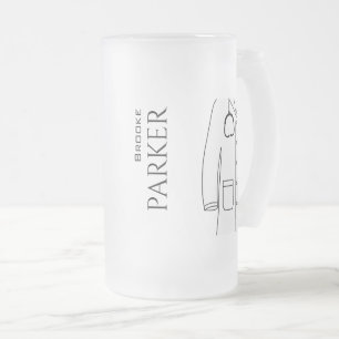 Caneca De Cerveja Vidro Jateado Parabéns White Casaco Ceremonia Doctor
