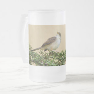 Caneca De Cerveja Vidro Jateado Pardal