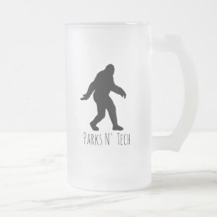 Caneca De Cerveja Vidro Jateado Parks N' Tech Bigfoot