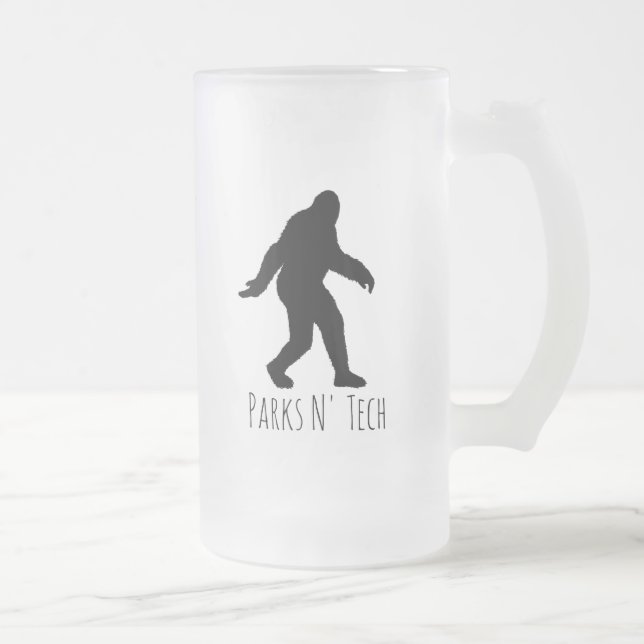 Caneca De Cerveja Vidro Jateado Parks N' Tech Bigfoot (Direita)