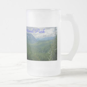Caneca De Cerveja Vidro Jateado Parque nacional de Monte Rainier