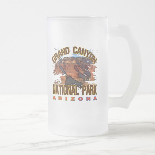Caneca De Cerveja Vidro Jateado Parque nacional do Grand Canyon (Direita)