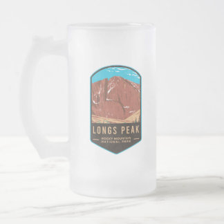 Caneca De Cerveja Vidro Jateado Parque Nacional do Peak Rocky Mountain