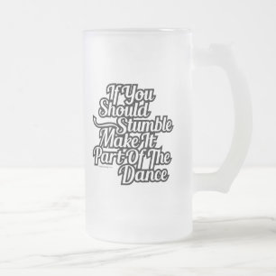 Caneca De Cerveja Vidro Jateado Parte Da Cama De Vidro Do Fosco De Dança