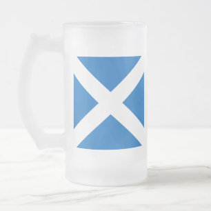 Caneca De Cerveja Vidro Jateado Partido de Saltire do Scottish