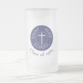Caneca De Cerveja Vidro Jateado Patch personalizável do Santo Alice Trad
