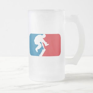 Caneca De Cerveja Vidro Jateado Patinador da liga principal