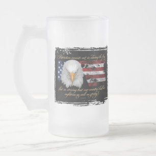 Caneca De Cerveja Vidro Jateado Patriotismo Justo