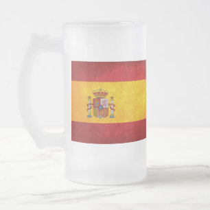Caneca De Cerveja Vidro Jateado Pavilhão de espanha;