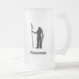 Caneca De Cerveja Vidro Jateado Pawnee Indiana