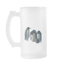 Penguin frosted glass beer product description
