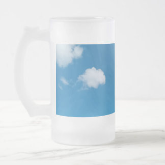 Caneca De Cerveja Vidro Jateado Pequenas manchas de nuvem