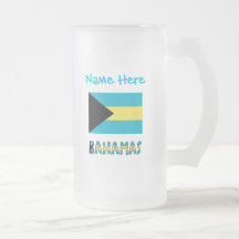Personalização da Bandeira das Bahamas Azul