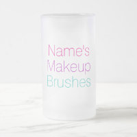 Personalizável Seu Nome Makeup Brushes Holder