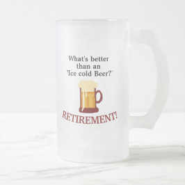 Caneca De Cerveja Vidro Jateado Personalized Beer Lovers Retirement 