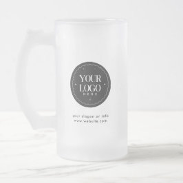 Caneca De Cerveja Vidro Jateado Personalized Company Logo | Custom Business Gift