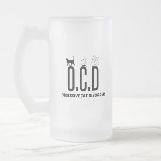 CANECA DE CERVEJA VIDRO JATEADO PERTURBAÇÃO OBSESSIVA DO GATO