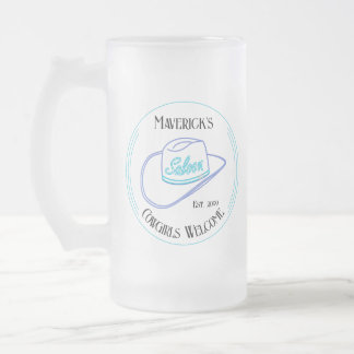 Caneca De Cerveja Vidro Jateado Pint de Drinkware do Saloon do Cowboy Retroativo
