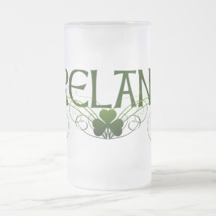 Caneca De Cerveja Vidro Jateado Pinta irlandesa
