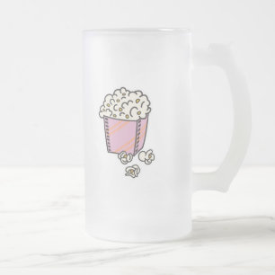 Caneca De Cerveja Vidro Jateado pipoca