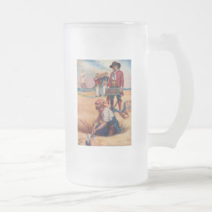 Caneca De Cerveja Vidro Jateado Pirate Treasure